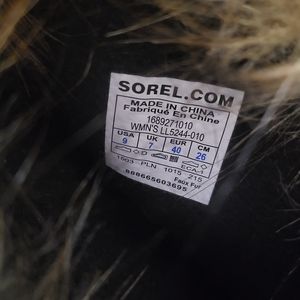 Joan of Arc Black Sorel Snowboots 9m